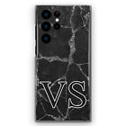 Personalised Initial Phone Case Samsung A13/A23/A53/A52 Pink Marble Hard Cover