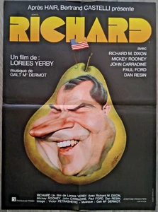 AFFICHE CINÉMA 60X80/RICHARD NIXON/LOREES YERBY/CARICATURE DE JEAN MULATIER/1972 - Imagen 1 de 1