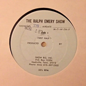 RADIOSENDUNG: RALPH EMERY SHOW 2/7/78 TOMMY OVERSTREET LIVE IM STUDIO 1 STUNDE - Bild 1 von 1