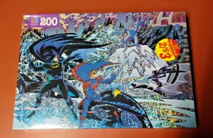 Batman & Robin 200 Piece Puzzle 1997 NEW in Damaged Box Mister Freeze Cat Woman - Picture 1 of 7