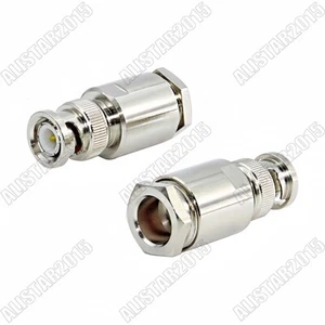 1x BNC Male Clamp Plug RF Connector Solder for LMR400 RG8 RG213 RG214 Coax Cable - Picture 1 of 4
