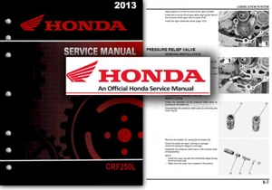 Honda CRF250L Service Workshop Repair Manual CRF250 2012 2013 2014 2015 Shop - Picture 1 of 2