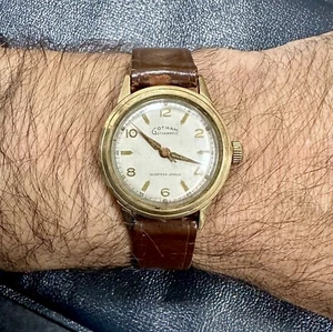 VTG Gotham Gothamatic Incabloc 14K Antimagnetic Wind-up 17 Jewels Men's Watch - Picture 1 of 10