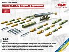 Icm Wwii British Aircraft Armament 1 48 Scale Model Kit Icm48407