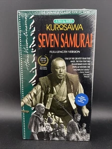 "Seven Samurai" (1992 VHS) Akira Kurosawa Two-Tape Sealed - Picture 1 of 5