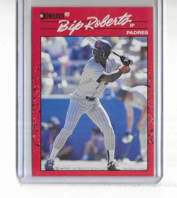 1990 Donruss #347 Bip Roberts San Diego Padres - Image 1 of 2