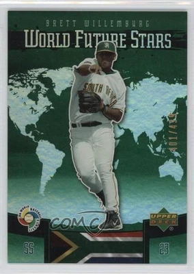 2006 Upper Deck Future Stars World Green /499 Brett Willemburg #WBC-24 - Image 1 of 2