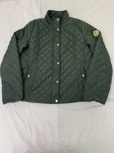 Lauren Ralph Lauren trapuntato stemma logo puffer jacket donna taglia XL - Foto 1 di 11