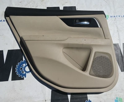 Nissan Altima 2014 panel de puerta trasera izquierda beige tostado panel de puerta LR inserto de tela Foto 1 de 4