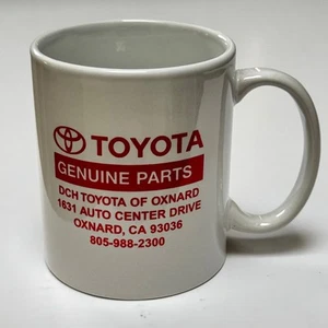 Toyota Genuine Parts Coffee Mug 10 oz Tea Cup 3 ¾” Oxnard CA Dealer Dealership - Picture 1 of 4