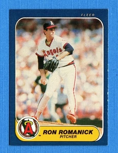 1986 Fleer #166 Ron Romanick California Angels - Picture 1 of 1