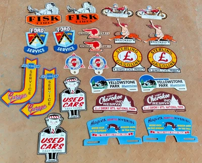 A LOT OF 24 X   PORCELAIN ENAMEL SIGN BOARD WITH DIFFERENT  SIZES   SINGLE SIDED - Image 1 of 4