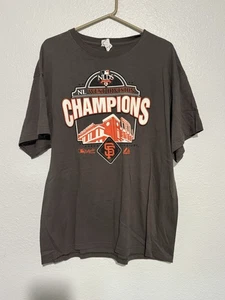 2010 San Francisco Giants NL West Division Champions T-Shirt grau Herren Gr.XL - Bild 1 von 5