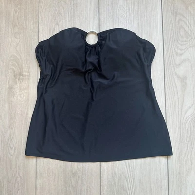 Tankini tubo negro sin tirantes junta tórica 8 Foto 1 de 3