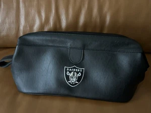Vintage Oakland Raiders Small Toiletry Travel Bag, 5.5”x9”- clean Inside And Out - Picture 1 of 8