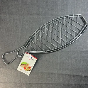 Kuchenprofi Foldable Stainless Fish Grill Basket Outdoor BBQ Rack Camping - Picture 1 of 3