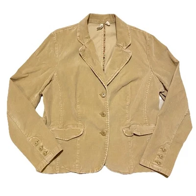 St. John’s Bay Corduroy Blazer Jacket Womens XLarge 2000s Y2K Beige Fitted - Image 1 of 4