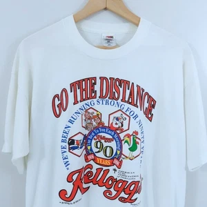 Vintage 1996 Kellogg's 90th Anniversary Go The Distance T-Shirt XL Made In USA - Picture 1 of 6