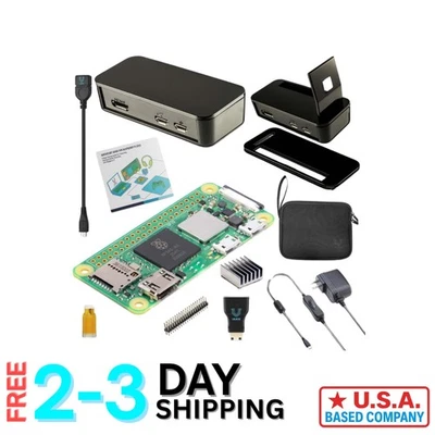 Raspberry Pi Zero 2 W Basic Starter Kit - 512MB RAM, Multi-Purpose Case & Acc... - Image 1 of 4
