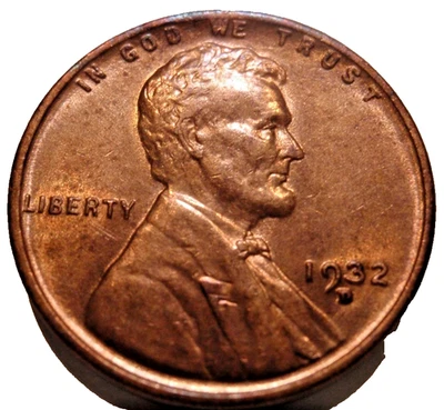 1932 D AU/BU Lincoln Wheat Cent Choice Uncirculated BRN Nice penny Toned - Image 1 of 4