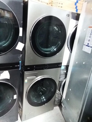 LG Studio WSGX201HNA 27 Inch Smart Gas WashTower with 5.0 cu. ft. Washer NEW - Image 1 of 4