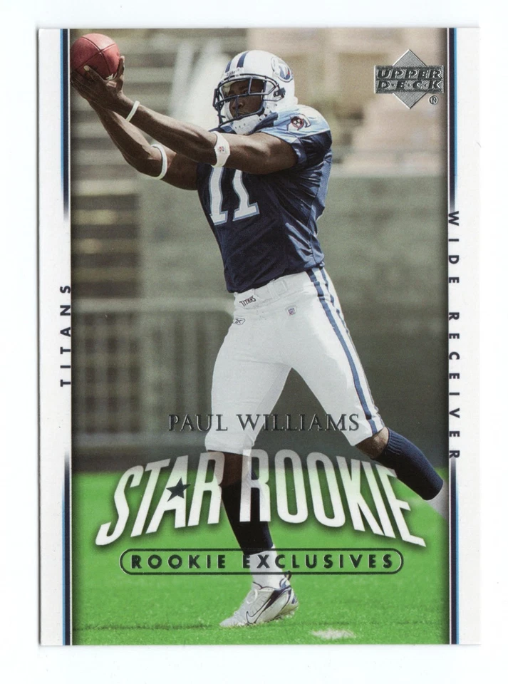Paul Williams 272 2007 Upper Deck RC Rookie Exclusives Star Rookies Titans Card - Image 1 of 1