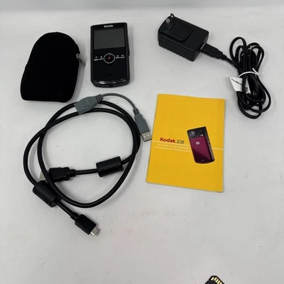 Kodak Zi8 Camcorder Black Compact HD Pocket Video Camera - Image 1 of 4