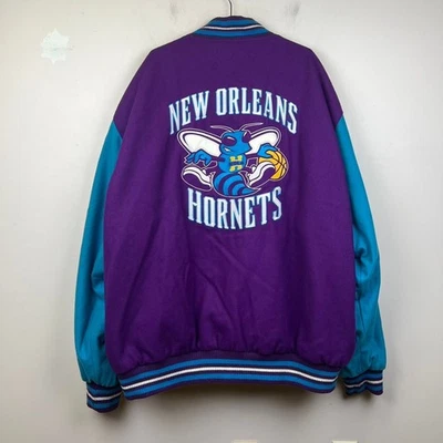 Chaqueta Reversible Jeff Hamilton Vintage New Orleans Hornets NBA Talla 6XL Foto 1 de 4