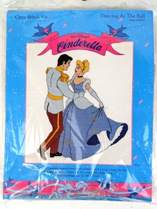 Vintage Walt Disney Cinderella Cross Stitch Sew Kit Dancing At The Ball 39003 - Picture 1 of 7