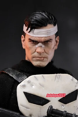 1:12 Punisher Men bandage Head Sculpt For 6" male Action Figure - Image 1 of 4
