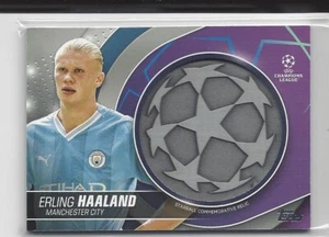 ERLING HAALAND 2023-24 TOPPS CLUB COMPETITIONS UCL STARBALL RELIC PATCH - Picture 1 of 2