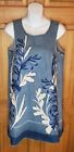 Anthropologie Holding Horses Embroidered Applique Denim Dress Size SP, Pretty!!