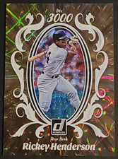 2023 DONRUSS RICKEY HENDERSON /999 MR 3000 # M3K-1 PRE-OWNED