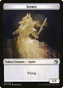 *FOIL* Spirit Token // Bird Token -  Innistrad: Midnight Hunt - MTG - Picture 1 of 2