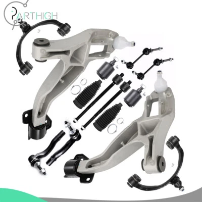 Brazo de control delantero y rótula de 12 piezas extremo de varilla de amarre para Lincoln Town Car 2003-06 Foto 1 de 4