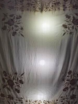 Antiguo chal chino bordado a mano floral para piano 158x150 cm Foto 1 de 4