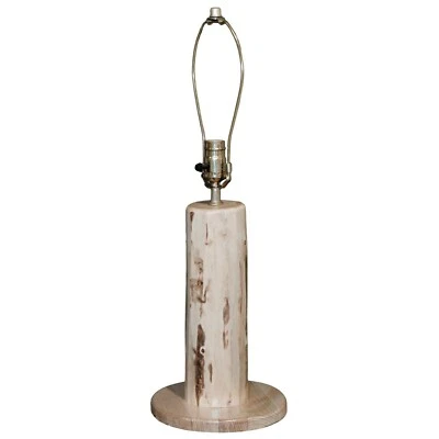 Rustic Log Table Lamp Base Amish Made Montana Cabin Lamps Rustic Lodge Decor - Image 1 of 3