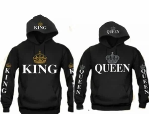 Couple Relationship King Queen Hoodies - Picture 1 of 1