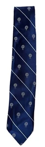 Givenchy Paris Silk Blend Tie Navy Blue & Silver Classic Width 56"X3" - Picture 1 of 5