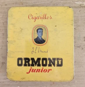 Scatola in latta vintage da tabacco sigarette Cigarillos Ormond Junior - Picture 1 of 3