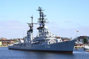 MÖLDERS D 186, destructor de armas guiadas 1956-2003. Plano de modelismo - Imagen 1 de 6
