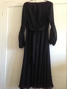 Vestido Donna Karan seda negro - Imagen 1 de 4