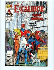 Excalibur #8 Comic Book 1989 VF Chris Claremont Ron Lim Marvel