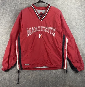 Chaqueta cortavientos pulóver roja pequeña para hombre Marquette University Holloway de colección - Imagen 1 de 7