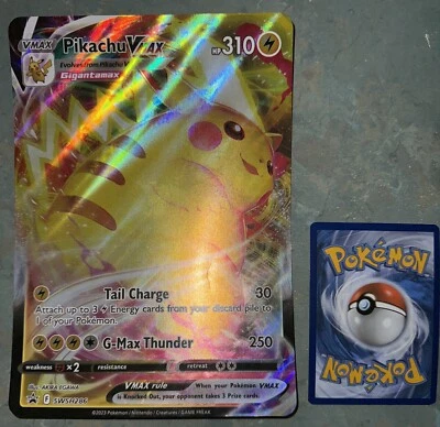 JUMBO CARD - Pokemon - Crown Zenith - Pikachu Vmax - SWSH286 - Image 1 of 2