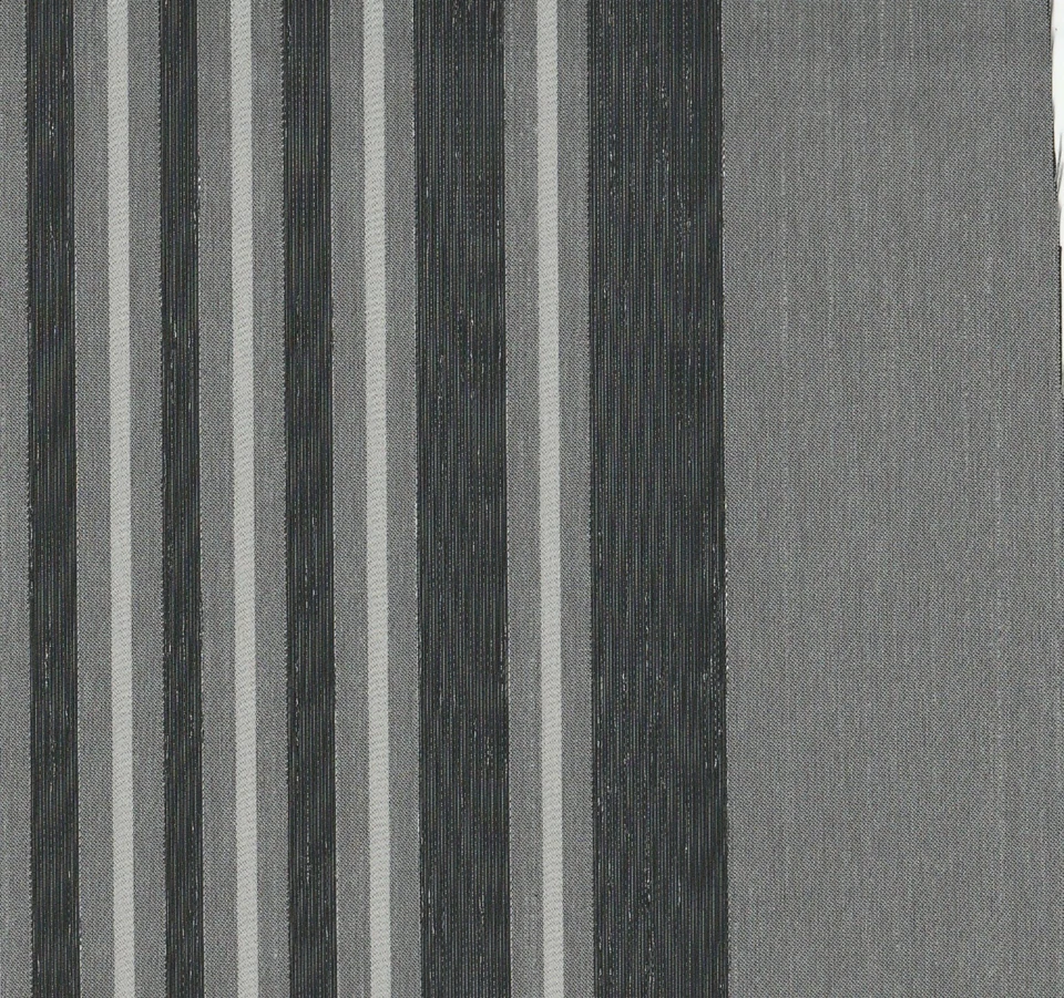 Fabric Remnant Grey & Metallic Stripe 24x25cm VillaNova  Terrazzo Polyester   - Image 1 of 1