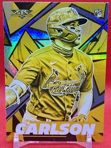 Dylan Carlson 2021 Topps Fire Gold Minted #17 St. Louis Cardinals RC ๐ฅ๐ฅ๐ฅ - Picture 1 of 2