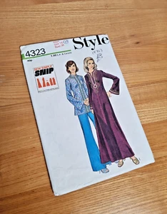 Stil Schnittmuster 4323 Misses Kleid Tunika Hose Größe 14 36" Brust Biene 70 - Bild 1 von 4
