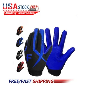 Youth Kids Football Receiver Gloves Xl Grip Breathable Fit Different Size USA - Picture 1 of 23