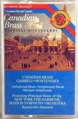 CBS DIGITAL 1989 CASSETTE Gabrieli Monteverdi CANADIAN BRASS Akiyama MT-44931 - Image 1 of 4